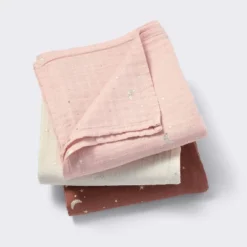 Muslin Swaddle Baby Blanket - Warm Metallic - 3pk - Cloud Island™ -Cloud Island GUEST 7cc057b1 267d 4156 aac6 f96c992eff01