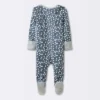 Baby Boys' 3pk Pandas Zip-Up Sleep N' Play - Cloud Island™ Heather Gray