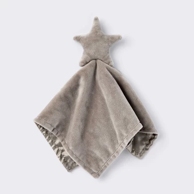 Plush Security Blanket - Gray Star - Cloud Island™ 3 Plush Security Blanket - Gray Star - Cloud Island™ - Image 3