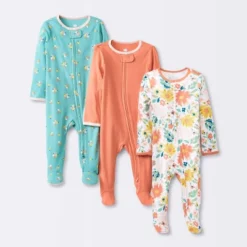 Baby Girls' 3pk Tight Fit Zip-Up Sleep N' Play - Cloud Island™ -Cloud Island GUEST 8e1a68bb f8ca 4f42 8db5 f3be79f33ab5