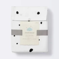 Fitted Crib Sheet Scatter Dot - Cloud Island™ - Black/Cream -Cloud Island GUEST 8ef1ebcb 32b2 45d3 acd5 464544b785b8