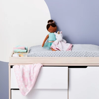 Plush Changing Pad Cover Birch - Cloud Island™ - Gray 1 Plush Changing Pad Cover Birch - Cloud Island™ - Gray