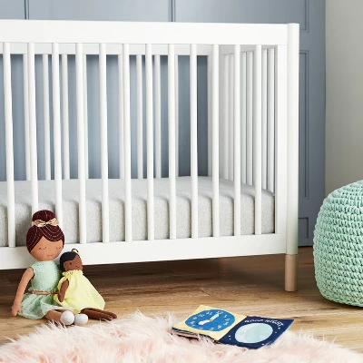 Fitted Jersey Crib Sheet Knit Heather Gray - Cloud Island™ Gray 1 Fitted Jersey Crib Sheet Knit Heather Gray - Cloud Island™ Gray