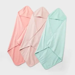 Baby 3pk Muslin Hooded Towel - Cloud Island™ -Cloud Island GUEST 92101475 cbc5 4b2e ab2e f4c92896b6d0