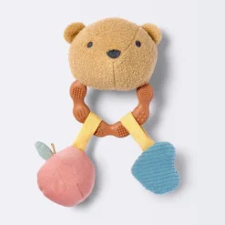Handheld Plush Rattle Baby Toy - Bear - Cloud Island™ -Cloud Island GUEST 922de61b a422 4f4d ab17 114732e36077