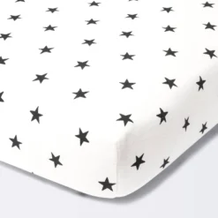 Flannel Fitted Crib Sheet Stars - Cloud Island™ - Cream/Black 9 Flannel Fitted Crib Sheet Stars - Cloud Island™ - Cream/Black -Cloud Island GUEST 93a57524 5492 4797 9c4e b544f03e5146