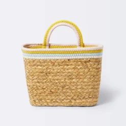 Wall Hanging Natural Woven Basket With Coiled Rope Handle - Cloud Island™ -Cloud Island GUEST 96641358 864b 4c08 8ff6 c2773a0f87ae