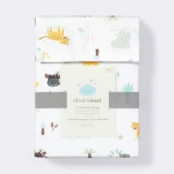 Fitted Crib Sheet Jungle Animals - Cloud Island™ -Cloud Island GUEST 973a6db5 7ab1 4756 b2f3 6c70ef870ae7