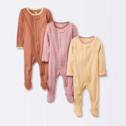 Baby Girls' 3pk Tight Fit Zip-Up Sleep N' Play - Cloud Island™ -Cloud Island GUEST 97ec2246 4bfd 4191 997c 0d16a82efd12