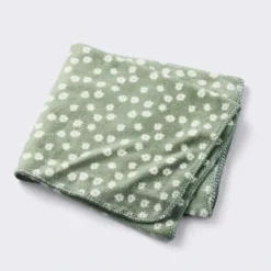 Plush Baby Blanket - Green Floral - Cloud Island™ -Cloud Island GUEST 990d1b37 e10c 4b06 acf6 2192262cb9bf