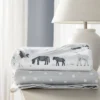 Flannel Blanket Larger Size 2pk - Cloud Island™ Two By Two Animals