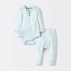 Baby Boys' 2pc Pointelle Set - Cloud Island™ Blue -Cloud Island GUEST a0727fc5 f6dd 48da 9cbe 2e26df7ee4ed