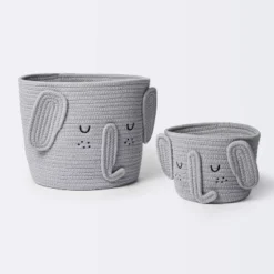 Coiled Rope Small Round Storage Basket - Elephant - Cloud Island™ -Cloud Island GUEST a53c0bb5 93eb 4840 afa5 bb2f4d23ad8e