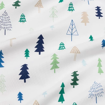 Crib Fitted Sheet Trees - Cloud Island™ - Blue 2 Crib Fitted Sheet Trees - Cloud Island™ - Blue - Image 2