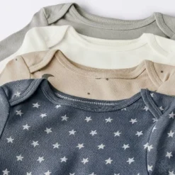 Baby 4pk Long Sleeve Moons Bodysuit - Cloud Island™ Gray 5 Baby 4pk Long Sleeve Moons Bodysuit - Cloud Island™ Gray -Cloud Island GUEST a8cb0f3b 5d30 4c41 97bd faf62664c003