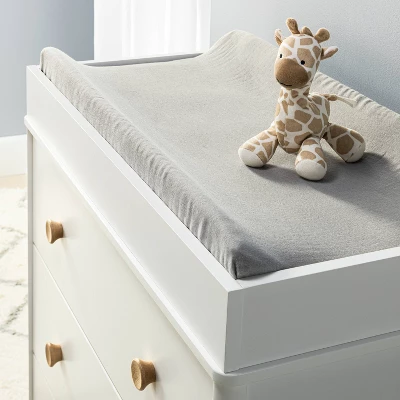 Muslin Changing Pad Cover - Gray - Cloud Island™ 1 Muslin Changing Pad Cover - Gray - Cloud Island™