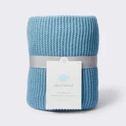 Knit Baby Blanket - Blue - Cloud Island™ -Cloud Island GUEST aac0e31c 793d 43c9 a795 0271cbd55243