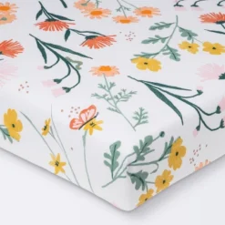 Fitted Crib Sheet - Cloud Island™ Garden Floral -Cloud Island GUEST abd98750 337f 4edc ab30 b85dca171800