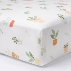 Fitted Crib Sheet Plants - Cloud Island™ -Cloud Island GUEST ac6abc42 2725 4e19 911c cb76d5c9acac