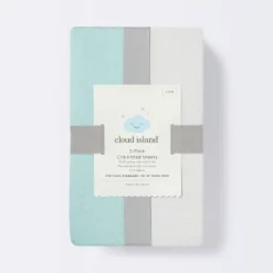 Fitted Play Yard Jersey Sheet - Cloud Island™ - Light Green/Gray - 2pk 4 Fitted Play Yard Jersey Sheet - Cloud Island™ - Light Green/Gray - 2pk -Cloud Island GUEST b01670d2 5af9 42db 8f21 92ff8193aa4e