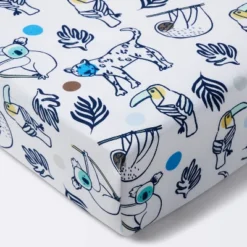 Fitted Crib Sheet Gone Wild - Cloud Island™ Navy -Cloud Island GUEST b0e4bc98 bbea 4975 87bb 5ac2b1223f93