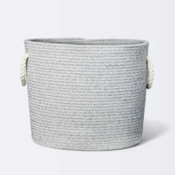 Coiled Rope Storage Bin Large Chevron - Cloud Island™ Gray -Cloud Island GUEST b3633f89 62a2 410e 803d aba377ae89ad