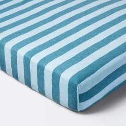 Flannel Fitted Crib Sheet - Blue Stripes - Cloud Island™ -Cloud Island GUEST b59a2063 543e 4412 aed2 97178b841db0