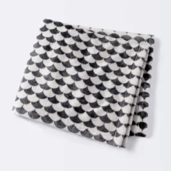 Black And White Scallop Halloween Baby Blanket - Cloud Island™ -Cloud Island GUEST b6196b8a 7361 49a6 af68 c497e7eac761