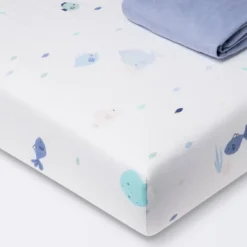Fitted Jersey Crib Sheet 2pk - Cloud Island™ Fish Friends And Solid Blue 9 Fitted Jersey Crib Sheet 2pk - Cloud Island™ Fish Friends And Solid Blue -Cloud Island GUEST be233b6d 338c 401c 8a8e f940af17a32e