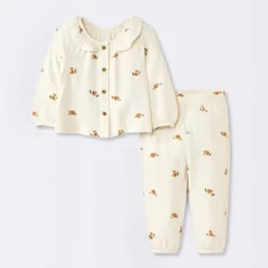 Baby Boys' 2pc Cozy Fox Top & Bottom Set - Cloud Island™ -Cloud Island GUEST c06862cd 5d6e 4065 94c8 872eef921f0a