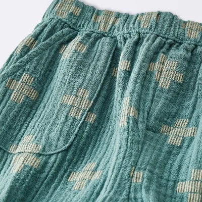 Baby Boys' 2pc Plus Graphic T-Shirt & Gauze Pants Set - Cloud Island™ Blue 3 Baby Boys' 2pc Plus Graphic T-Shirt & Gauze Pants Set - Cloud Island™ Blue - Image 3