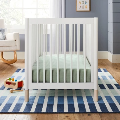 Polyester Rayon Fitted Crib Sheet - Green - Cloud Island™ 1 Polyester Rayon Fitted Crib Sheet - Green - Cloud Island™