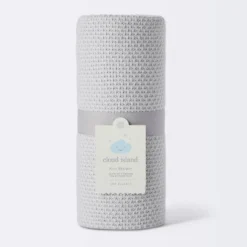 Seed Stitch Sweater Knit Baby Blanket - Gray - Cloud Island™ -Cloud Island GUEST c46d3a9f a0d1 49c9 b801 2273bc1e5d10