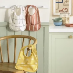 Water-Resistant Bibs - 3pk - Suns/Stripe - Cloud Island™