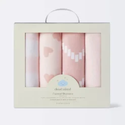 Flannel Baby Blanket - Pink Hearts And Chevron - Cloud Island™ -Cloud Island GUEST c7986e46 478d 4038 a86c f5f079611906