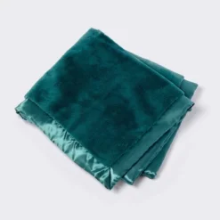 Solid Satin Edge Plush Baby Blanket - Green - Cloud Island™ -Cloud Island GUEST caf56ba3 c66f 459e 84fc a13ca5181eef