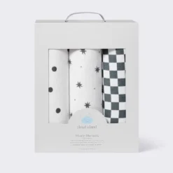 Muslin Swaddle Baby Blanket - Dots & Checks - 3pk - Cloud Island™ -Cloud Island GUEST d0ccfb36 3ce3 489f b519 5ab9063f2f66
