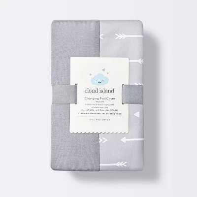 Wipeable Changing Pad Cover - Gray Arrows - Cloud Island™ 2 Wipeable Changing Pad Cover - Gray Arrows - Cloud Island™ - Image 2