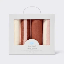 Flannel Baby Blankets - Warm Metallic - 4pk - Cloud Island™ -Cloud Island GUEST dea0672e a406 47d1 a047 2dc8467d77e5