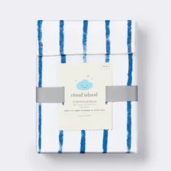 Fitted Crib Sheet Stripe - Navy/White - Cloud Island™ -Cloud Island GUEST e7152553 4d11 43dd 8128 32cb8367b5d6