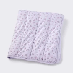 Rayon From Bamboo Jersey Quilted Blanket - Leopard - Purple - Cloud Island™ -Cloud Island GUEST e96adc35 6c5a 49f8 93a7 7182b072a034