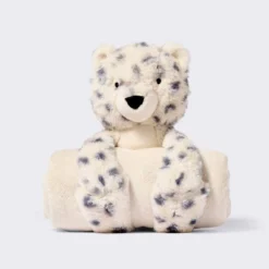 Plush Blanket With Soft Toy - Cream Leopard - Cloud Island™ -Cloud Island GUEST eaf8d516 20c2 47cb 8f38 f1c9f1f7e86a