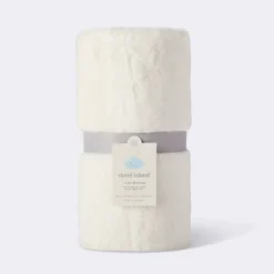 Solid Satin Edge Plush Baby Blanket - Cream - Cloud Island™ -Cloud Island GUEST ec5bcda4 6a85 4a66 bcc9 b045271c23d4