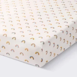 Cotton Fitted Crib Sheet - Rainbows - Cloud Island™ 7 Cotton Fitted Crib Sheet - Rainbows - Cloud Island™ -Cloud Island GUEST ecdb9d93 7588 4940 820b 4cd4acfb82a7