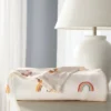 Polyester Rayon Jersey Swaddle - Cloud Island™ Rainbows