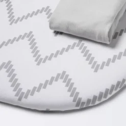 Jersey Bassinet Sheet - Cloud Island™ Gray Chevron And Solid Gray - 2pk -Cloud Island GUEST ee8a9601 47fd 4567 a503 9109ebbc34c6