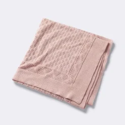 Seed Stitch Pointelle Baby Blanket - Dark Pink - Cloud Island™ -Cloud Island GUEST f26cc666 a50a 41ce ae65 4403bf1a0cea