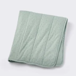 Rayon From Bamboo Jersey Quilted Blanket - Dashes - Green - Cloud Island™ -Cloud Island GUEST f7b6ded4 39e4 49f2 a932 bbe772c7a1d4