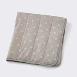Rayon From Bamboo Jersey Quilted Blanket - Stars - Gray - Cloud Island™ -Cloud Island GUEST f8311638 665e 450c b731 f042c2cca835