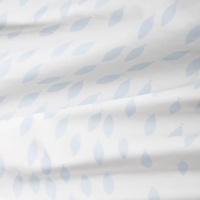 Fitted Crib Sheet - Cloud Island™ School Of Fish Light Blue And White 3 Fitted Crib Sheet - Cloud Island™ School Of Fish Light Blue And White - Image 3